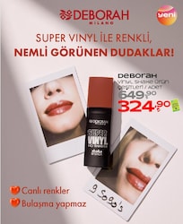 Deborah Super Vinyl Shake Ruj 01 Nude Rose