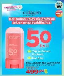 Collagen By Watsons Stick Güneş Kremi SPF50 18 G