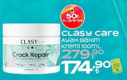 Clasy Care Ayak ve Topuk Çatlak Onarıcı Krem 100 ml