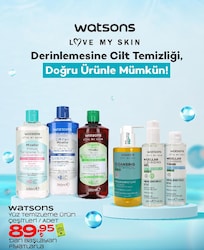 Watsons Yüz Temizleme Ürün Çeşitleri/Adet