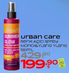 Urban Care Summer Glow Monoi Oil Aşamalı Renk Açıcı Sprey 150 ml