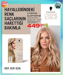 Schwarzkopf Creme Supreme Saç Boyası Çeşitleri/Adet
