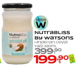 Nutrabliss By Watsons Hindistan Cevizi Yağı 330 ml