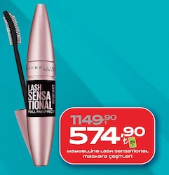 Maybelline New York Lash Sensational Yelpaze Etkili Siyah Maskara