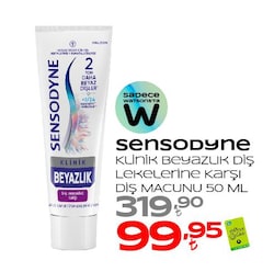 Sensodyne Klinik Beyazlık Diş Lekelerine Karşı Diş Macunu 50 ml