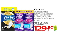 Orkid Ultra Gece Extra Plus (Boy 5) Hijyenik Ped 20'li