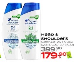 Head & Shoulders Mentol Ferahlığı 2'si 1 Arada 625 ml Kepek Şampuanı