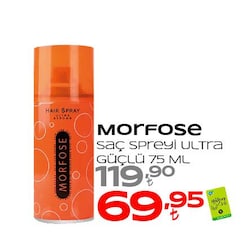 Morfose Ultra Strong 75 ml Saç Spreyi