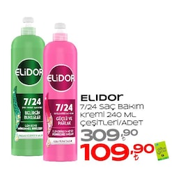 Elidor 7/24 Elektriklenme Önleyici Şekillendirici 240 ml Saç Kremi