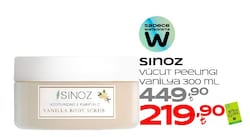 Sinoz Vücut Peelingi Vanilya 300 ml