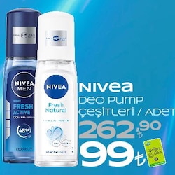 Nivea Fresh Natural 75 ml Kadın Deodorant