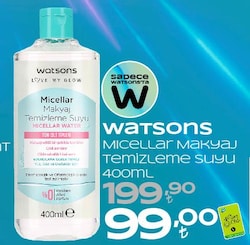 Watsons Micellar 400 ml Makyaj Temizleme Suyu