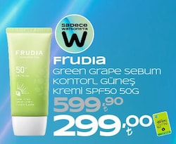 Frudia Green Grape Sebum Kontrol 50 gr 50 Faktör Güneş Kremi