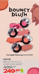 Note Bouncy Blush 02 Daydream Krem Allık