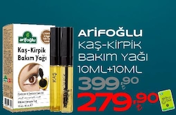 Arifoğlu Kaş ve Kirpik İçin 10+10 ml Bitkisel Bakım Yağı