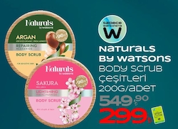 Naturals by Watsons Vücut Scrub Argan 200 gr
