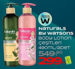 Naturals by Watsons Olive Vücut Losyonu 490 ml