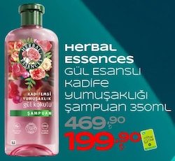 Herbal Essences Kadifemsi Yumuşaklık Gül Kokulu Şampuan 350 ml