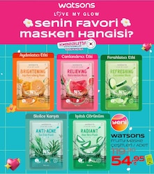 Watsons Fruity Maske Aloe Vera Radiant 1 Adet