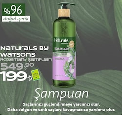 Naturals by Watsons Rosemary 490 ml Şampuan