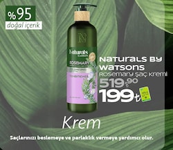 Naturals by Watsons Rosemary 490 ml Saç Kremi