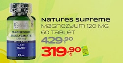 Nature's Supreme Magnesium Bisglycinate 120 mg 60 Tablet
