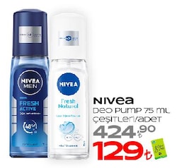 Nivea Deodorant Pump 75 ml Çeşitleri