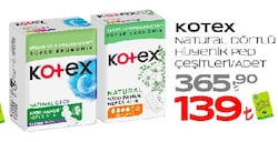 Kotex Natural Dörtlü Hijyen,k Ped Çeşitleri