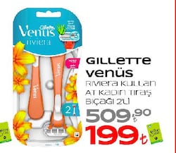 Gillette Venüs Riviera Kullan At Kadın Tıraş Bıçağı 2'li