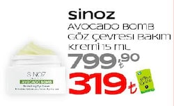 Sinoz Avocado Bomb Göz Çevresi Bakım Kremi 15 ml