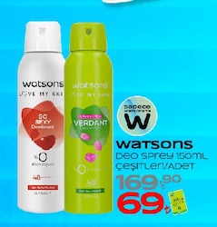 Watsons Deo Sprey 150 ml Çeşitleri 