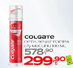 Colgate Optik Beyaz Pompa Diş Macunu 100 ml