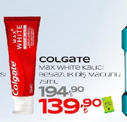 Colgate Max White Kalıcı Beyazlık Diş Macunu 75 ml