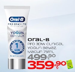 Oral-B Pro 3DW Cunical Yoğun Beyazlık Macun 75 ml 