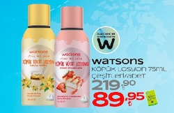 Watsons Köpük Losyon 75 ml Çeşitleri/Adet 