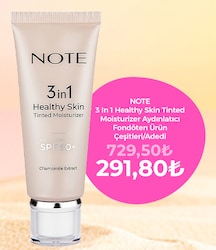 Note 3 in 1 50 Faktör Ton Eşitleyici Aydınlatıcı Krem 30 ml
