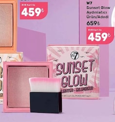 W7 Sunset Glow Aydınlatıcı-Renksiz Standart