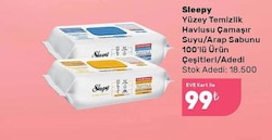 Sleepy Easy Clean Yüzey Temizlik Havlusu 100 Yaprak
