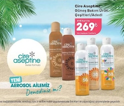 Cire Aseptine Güneş Bakım Ürün Çeşitleri/Adedi