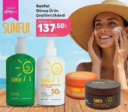 Sunfui Güneş Ürün Çeşitleri/Adedi