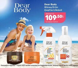 Dear Body Güneş Ürün Çeşitleri/Adedi 