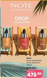 Note Drop Highlighter 01 Pearl Rose Likit Aydınlatıcı