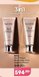 Note 3 in 1 50 Faktör Ton Eşitleyici Aydınlatıcı Krem 30 ml