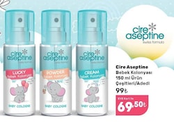 Cire Aseptine Powder Sprey Bebek Kolonyası 150 ml