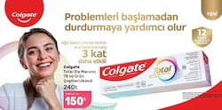 Colgate Total Gelişmiş Nane Temizliği Florürlü Diş Macunu 75 ml