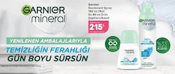 Garnier Mineral Saf & Temiz 50 ml Kadın Roll-On