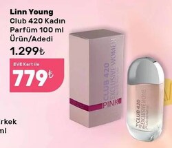 LİNN YOUNG Club 420 Pink Bayan EDP 100 ML-Renksiz Standart