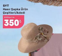 SYT Hasır Şapka Çeşitleri/Adedi