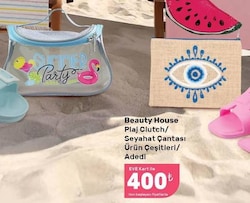 Beauty House Plaj Clutch/Seyahat Çantası Çeşitleri/Adedi