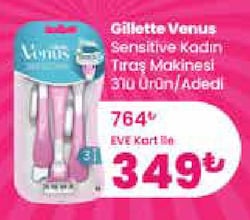 Gillette Venus Sensitive Kadın Tıraş Makinesi 3'lü